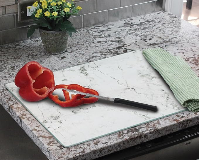 White Marble Cutting Board - Tabla de Cortar