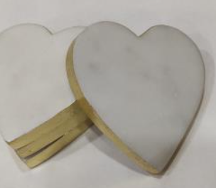 WHITE MARBLE COASTER