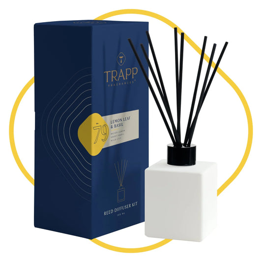 Kit difusor de varillas de hoja de limón y albahaca n.° 79 de 113 ml