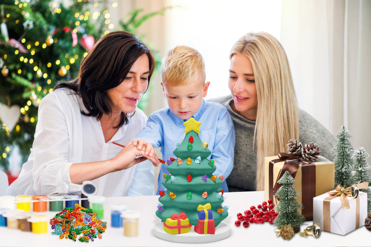 Paint Your Own Light Up Christmas Tree Kit - Kit de Pintura