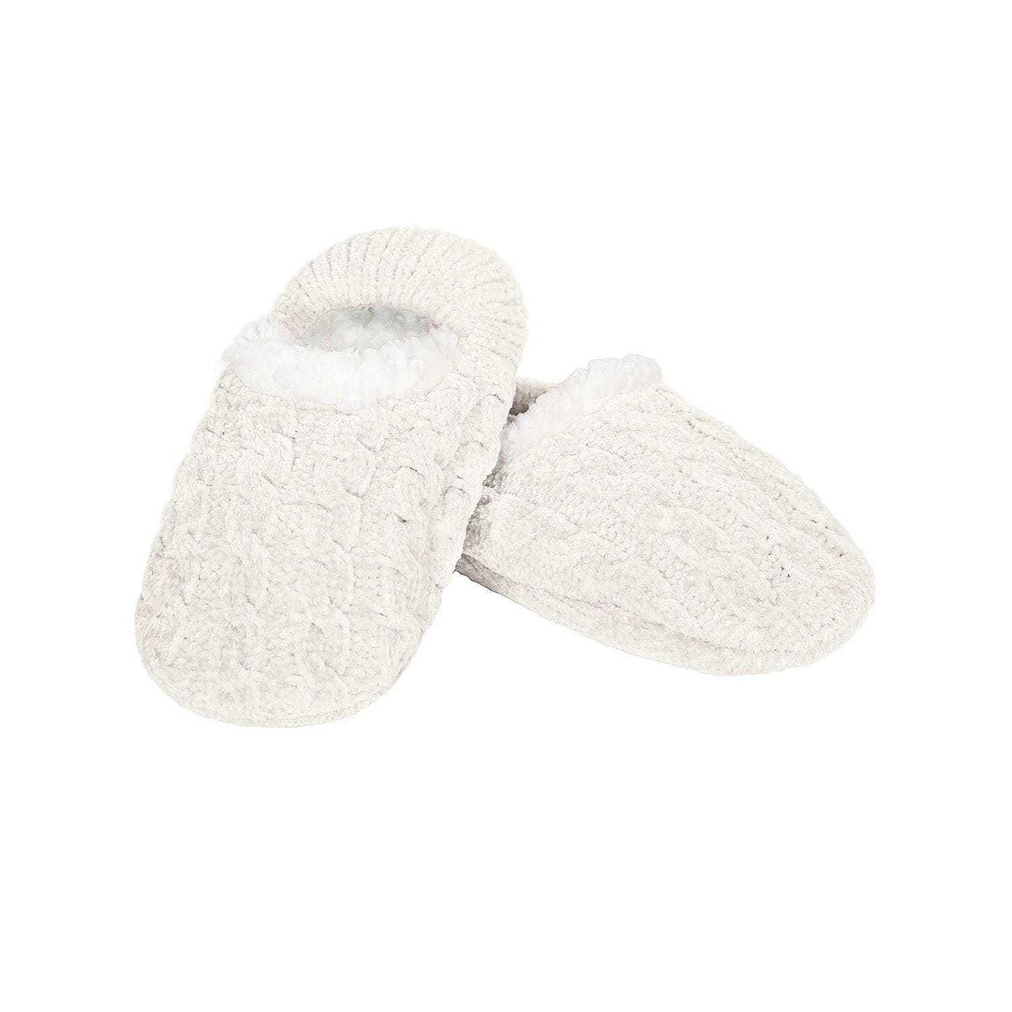 Classic Cable Knit Chenille Slipper - Pantufla