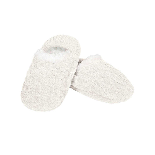 Classic Cable Knit Chenille Slipper - Pantufla