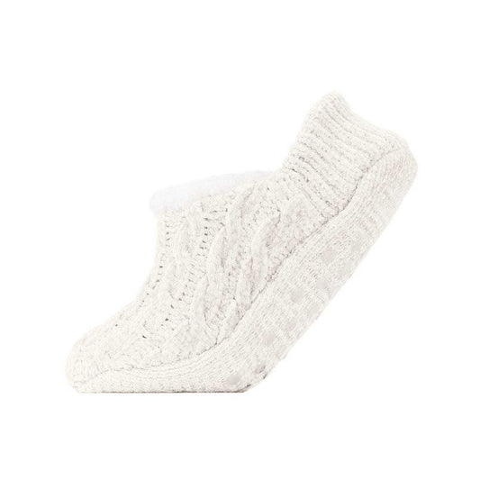 Classic Cable Knit Chenille Slipper - Pantufla