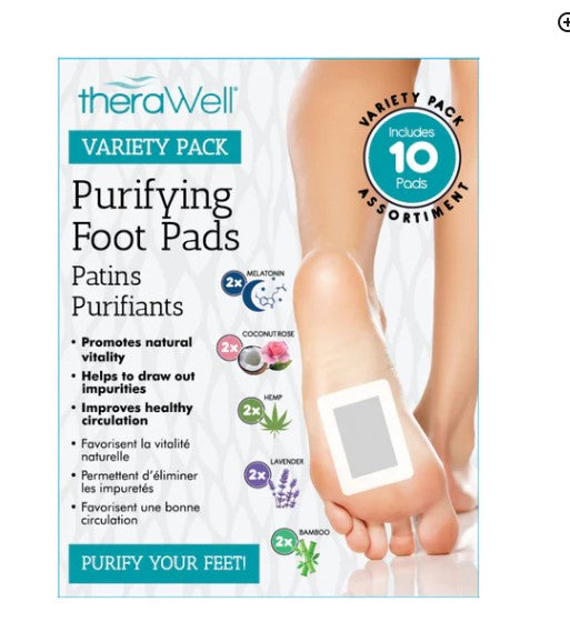 10pc Variety Pack Detoxifying Foot Pads - Assorted