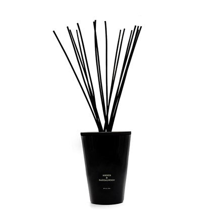 Amber & Sandalwood Black Premium Reed Diffuser 101 Oz - Cerería Mollá