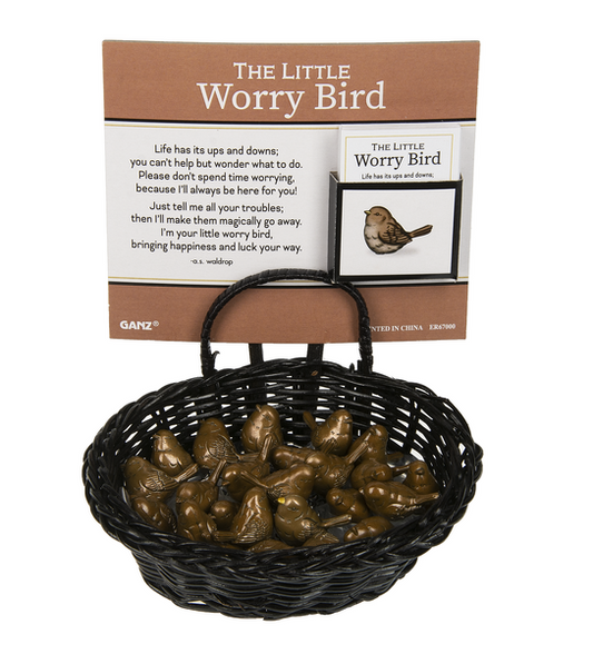 The Little Worry Bird Charm - Amuleto del Pajarito Preocupado