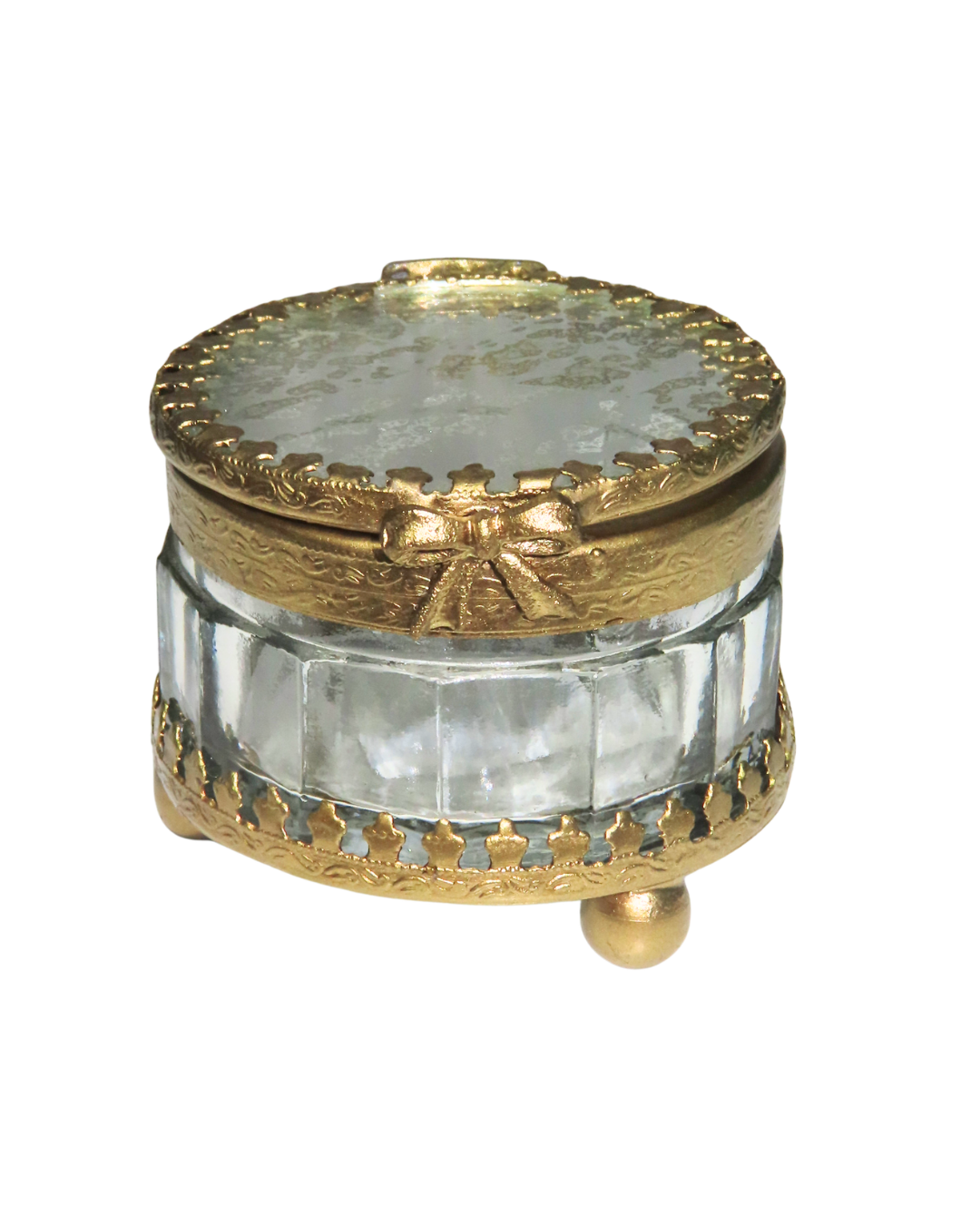 Round Glass Box - Caja con Lazo