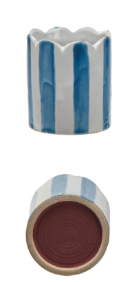 Stoneware Matchstick Holder w/ Striker, 2 Styles / Porta cerillas de cerámica con encendedor