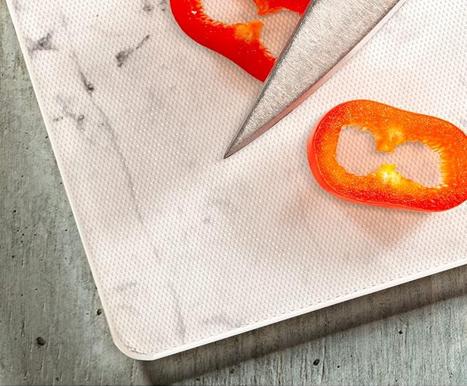 White Marble Cutting Board - Tabla de Cortar
