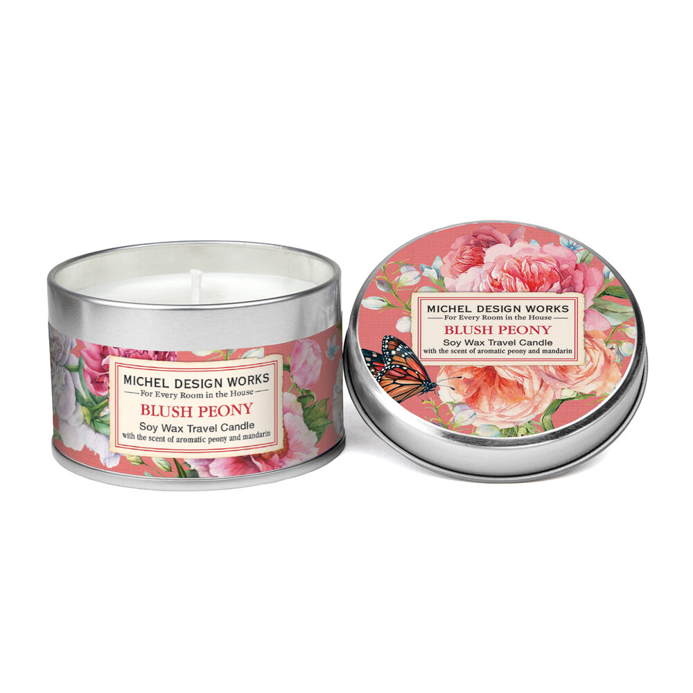 MDW Blush Peony Travel Candle