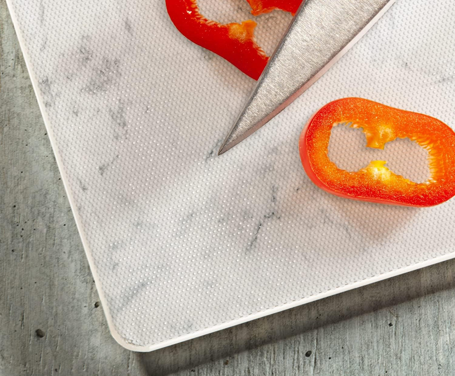 White Marble Design Cutting Board - Tabla de Cortar