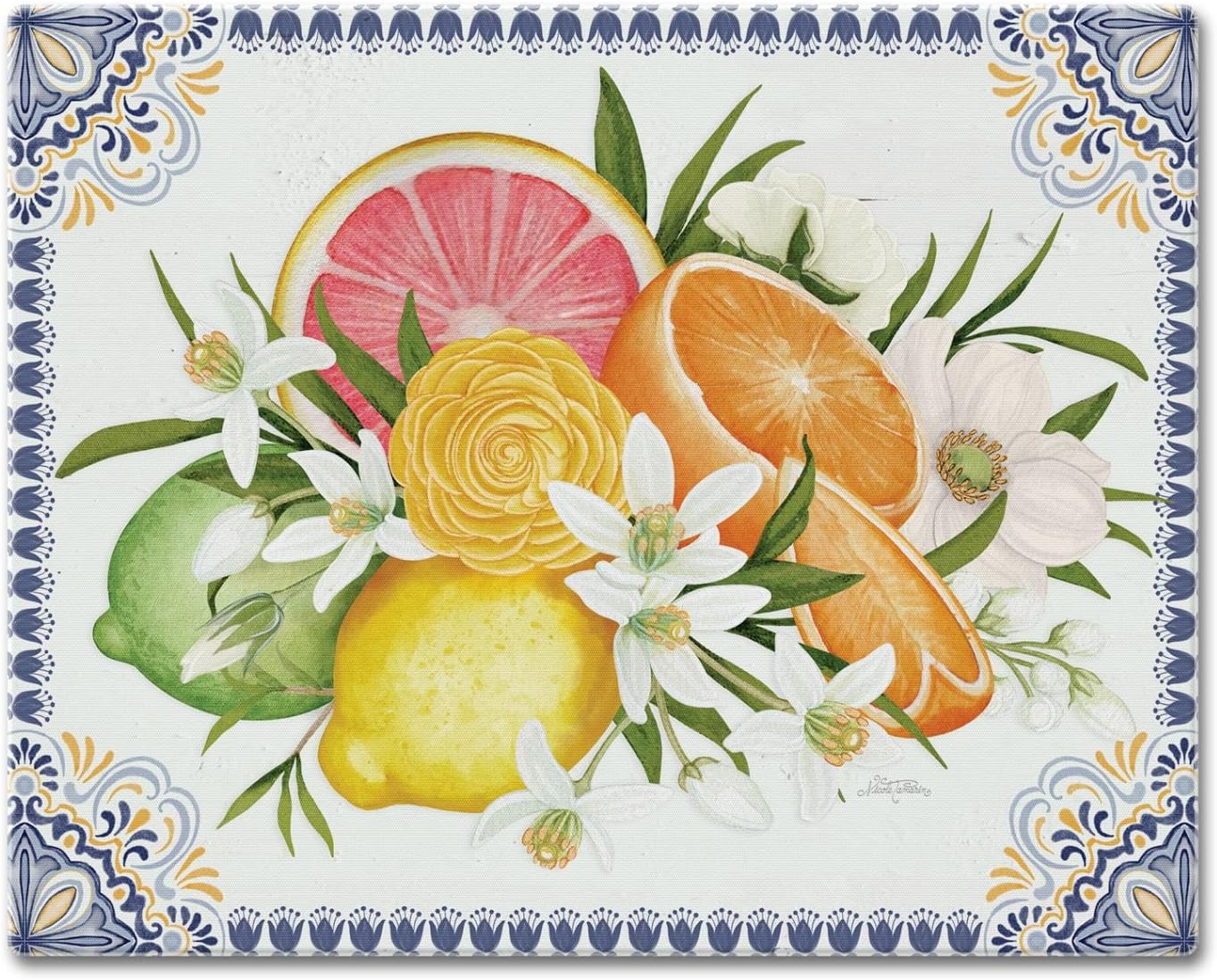 Mediterranean Citrus Cutting Board - Tabla de Cortar