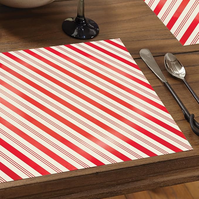 Peppermint Stripes Placemats - Manteles Individuales
