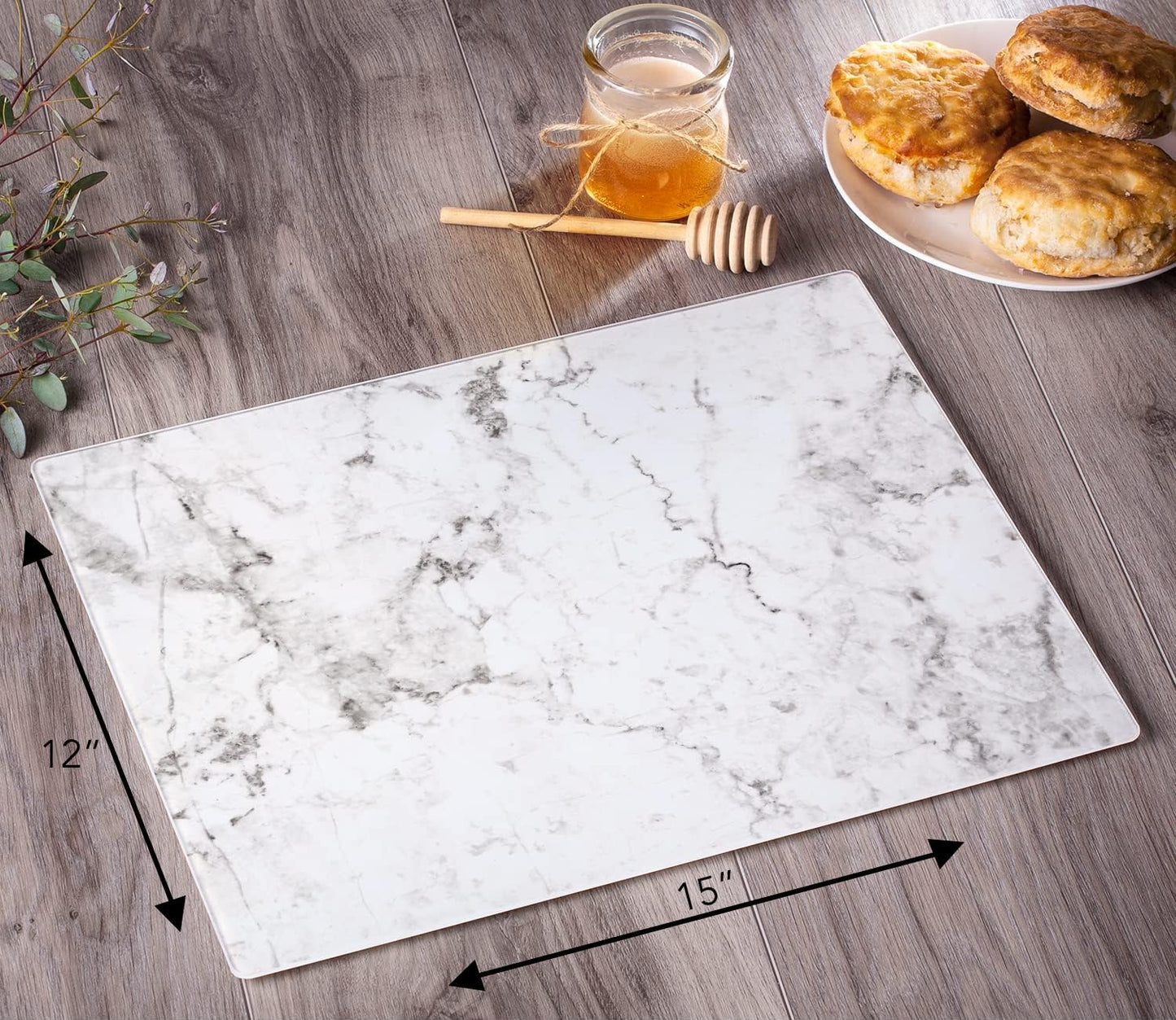 White Marble Cutting Board - Tabla de Cortar
