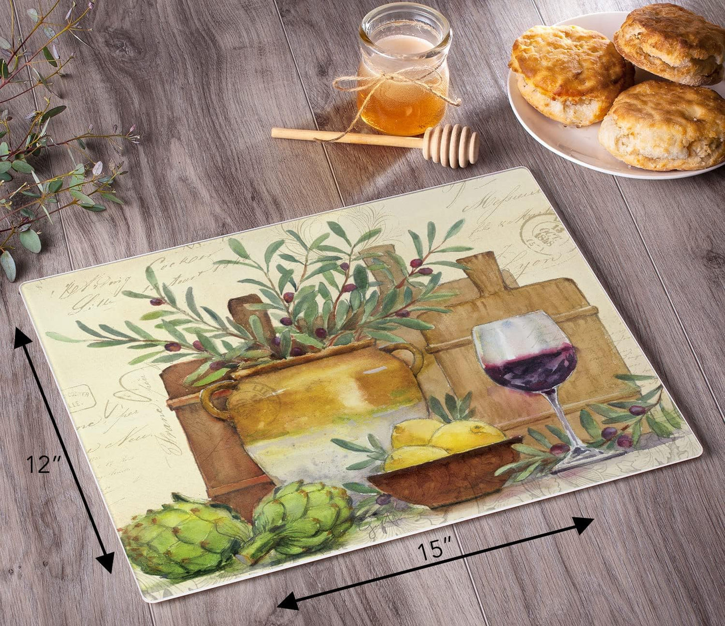 Rustic Wine Cutting Board - Tabla de Cortar