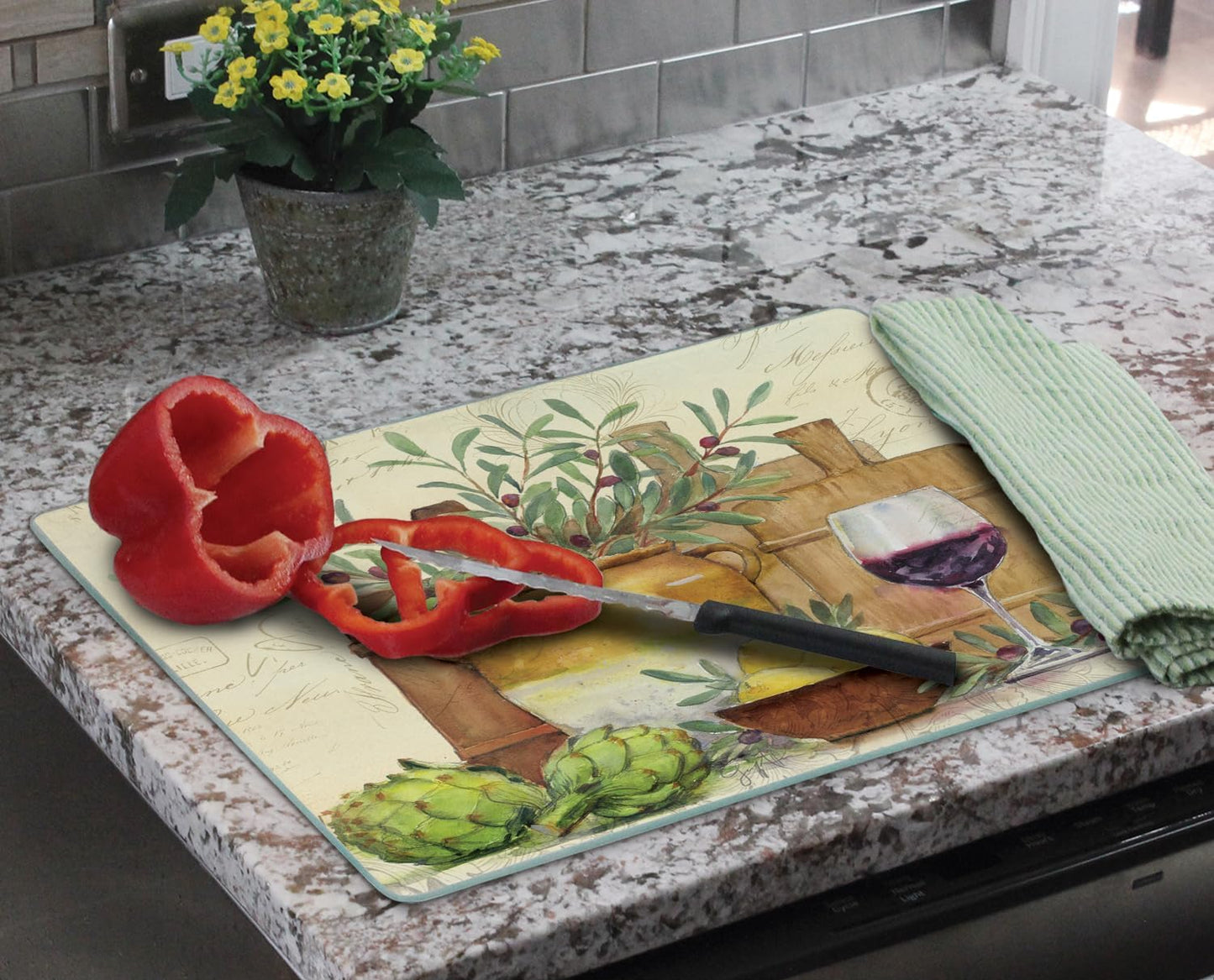 Rustic Wine Cutting Board - Tabla de Cortar