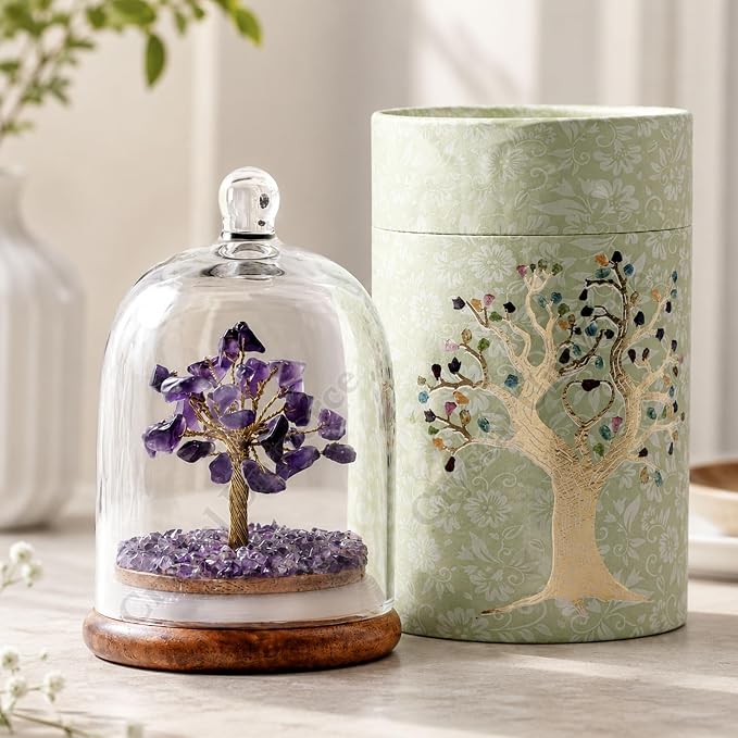 Amethyst Gemstone Dome Tree - Árbol de Amatista