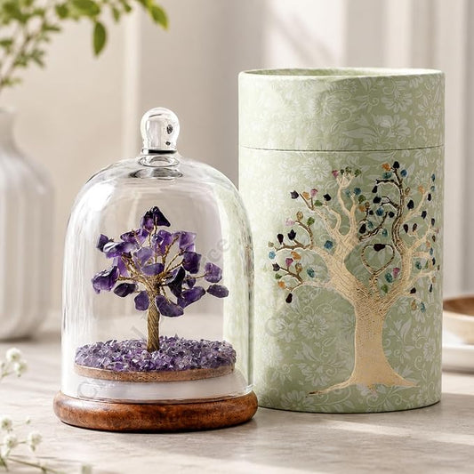 Amethyst Gemstone Dome Tree - Árbol de Amatista