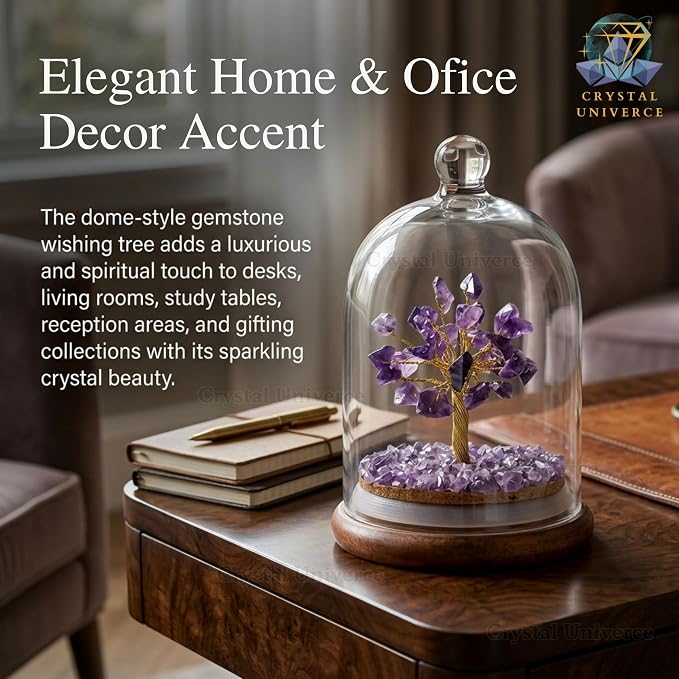 Amethyst Gemstone Dome Tree - Árbol de Amatista