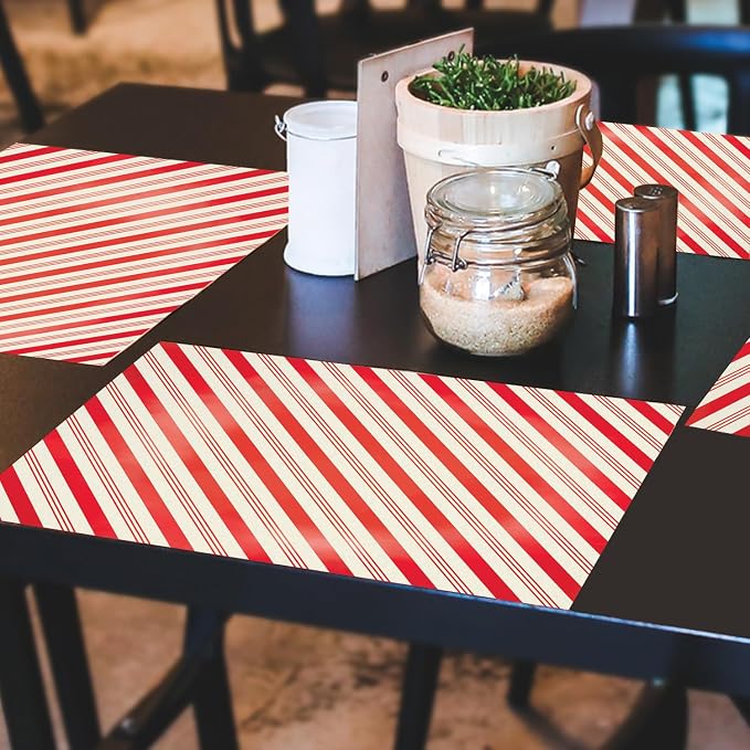 Peppermint Stripes Placemats - Manteles Individuales
