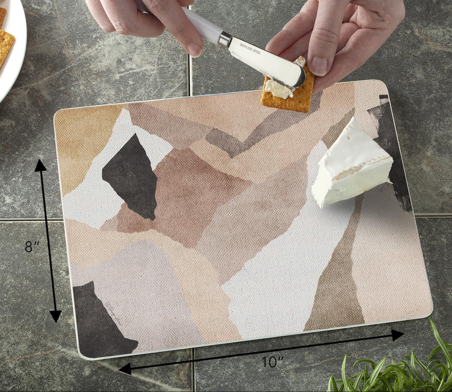 Mocha Abstract Cutting Board - Tabla de Cortar