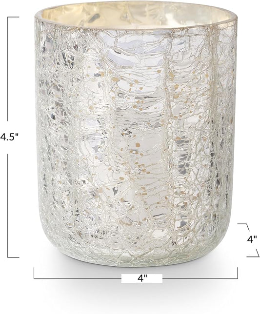 Balsam & Cedar Small Boxed Crackle Glass Candle