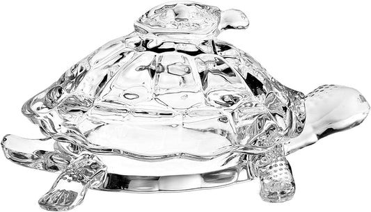 Crystal Turtle Candy Box / Caja de dulces con forma de tortuga de cristal