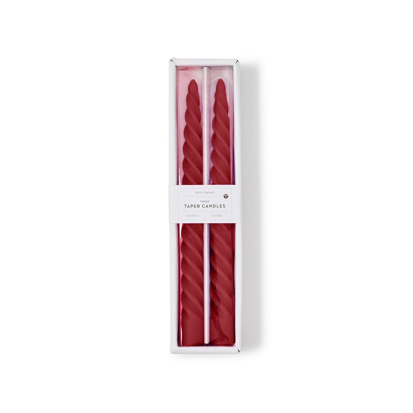 wist and Glow Set of 2 Twist Taper Candles in Gift Box