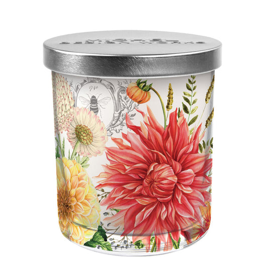 MDW Dahlias Candle Jar with Lid