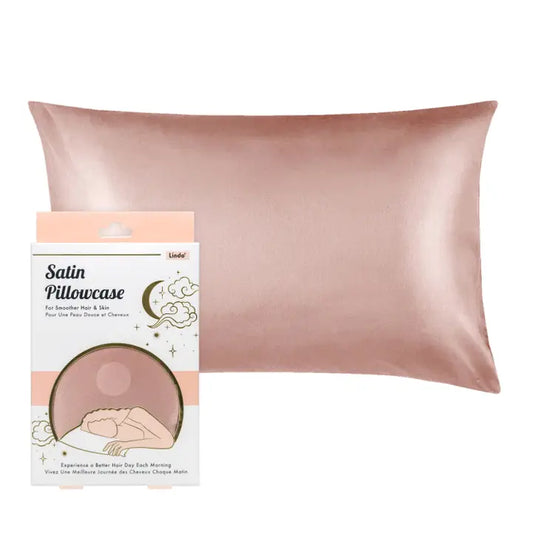 Satin Pillowcase Rose Gold, Ivory, Silver, Charcoal.