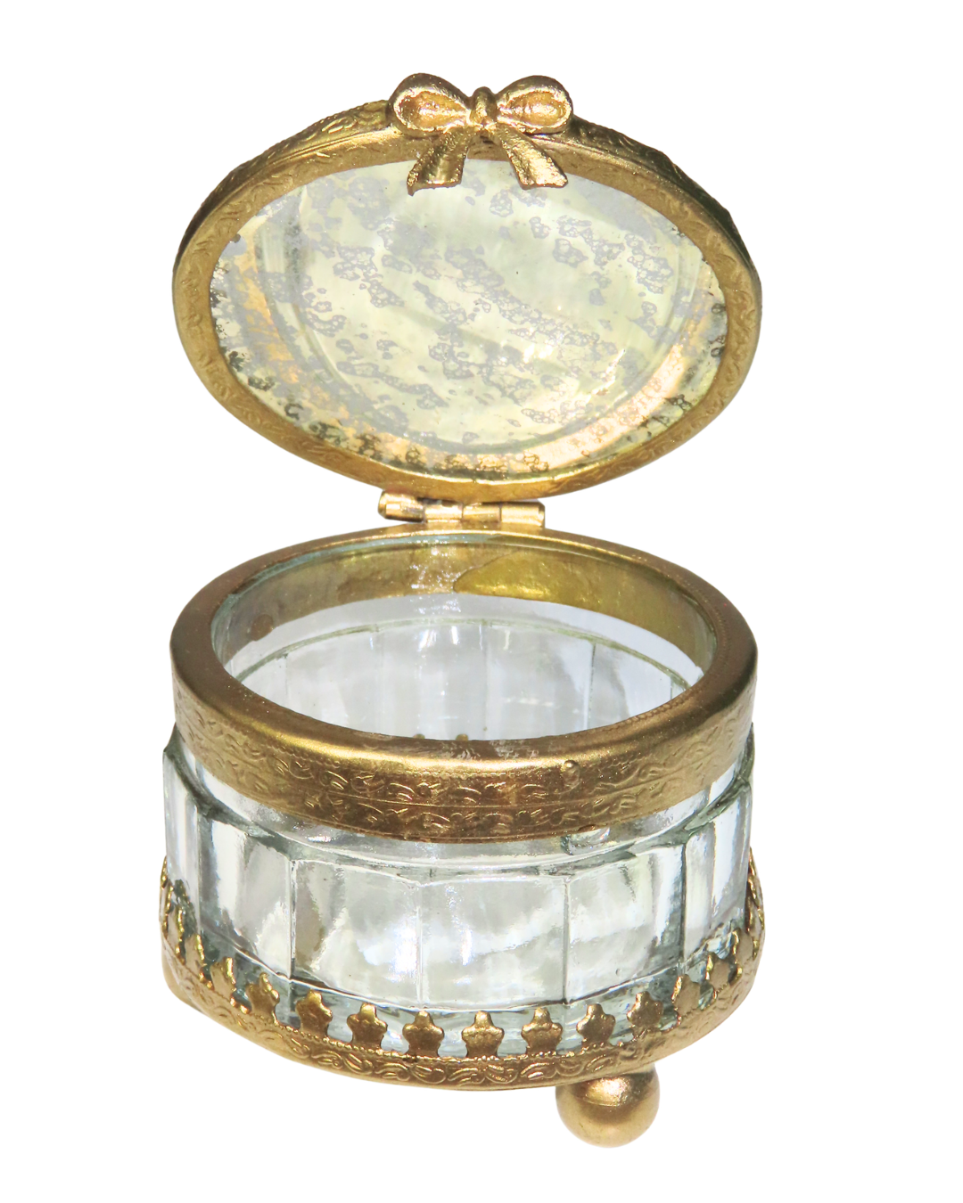 Round Glass Box - Caja con Lazo
