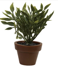 Faux Plant in Plastic Pot, 5 Styles