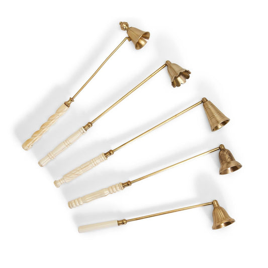 ANTIQUED GOLD CANDLE SNUFFER