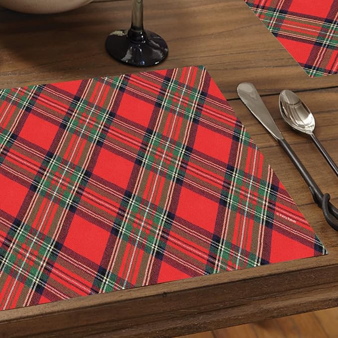 Christmas Plaid Placemats - Manteles Individuales