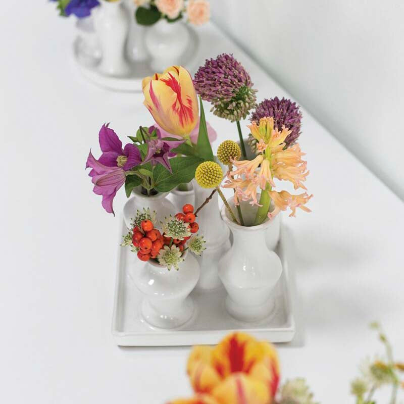 Multi Vase w/6 Sections - Jarrón