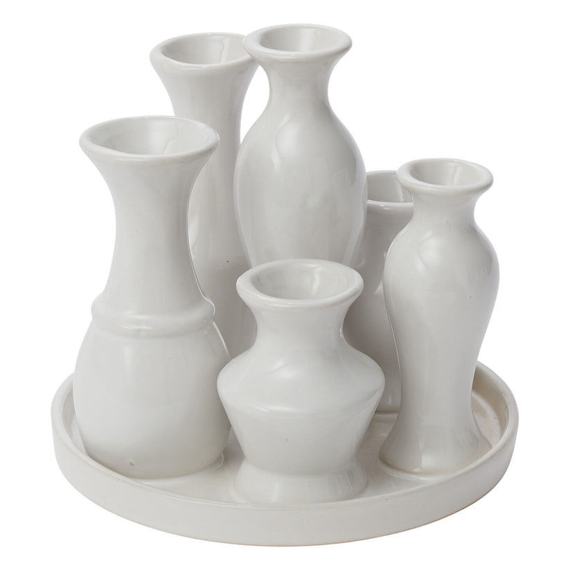 Multi Vase w/6 Sections - Jarrón