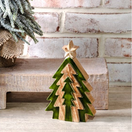 Green 3D Cut Out Trees - Adorno de Árbol