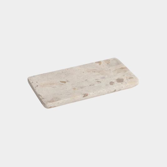 Crema Fossil Marble Vanity Tray - Bandeja