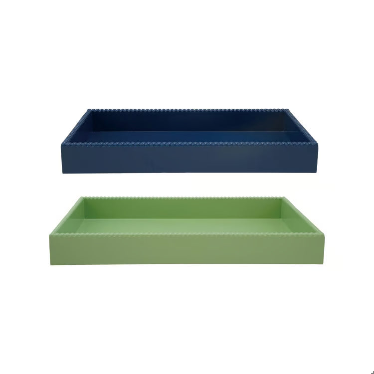 Decorative Trays W Hobnail Edge - Bandejas