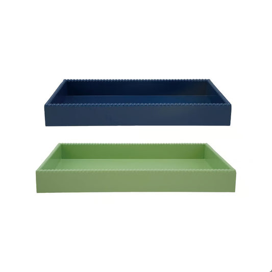 Decorative Trays W Hobnail Edge - Bandejas