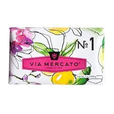 Via Mercato Soap Bar No. 1 - Bergamot, Patchouli & Rosewood - Jabón en Barra