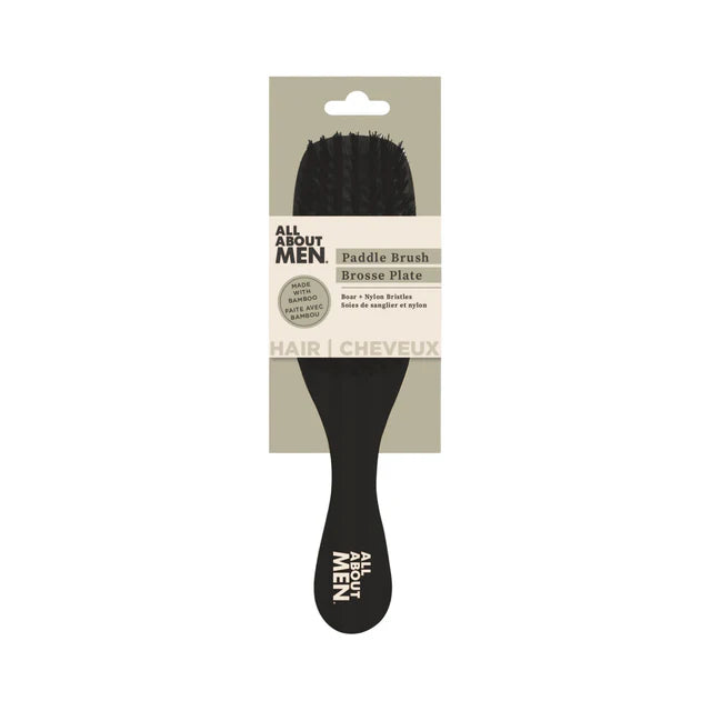 Boar & Bamboo Paddle Hair Brush - Black