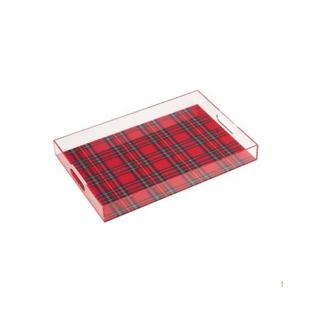 Tartan Acrylic Tray