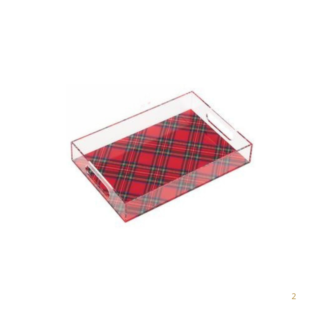Tartan Acrylic Tray