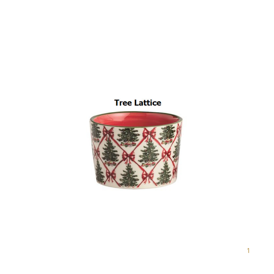 Tartan Christmas Tidbit Dishes