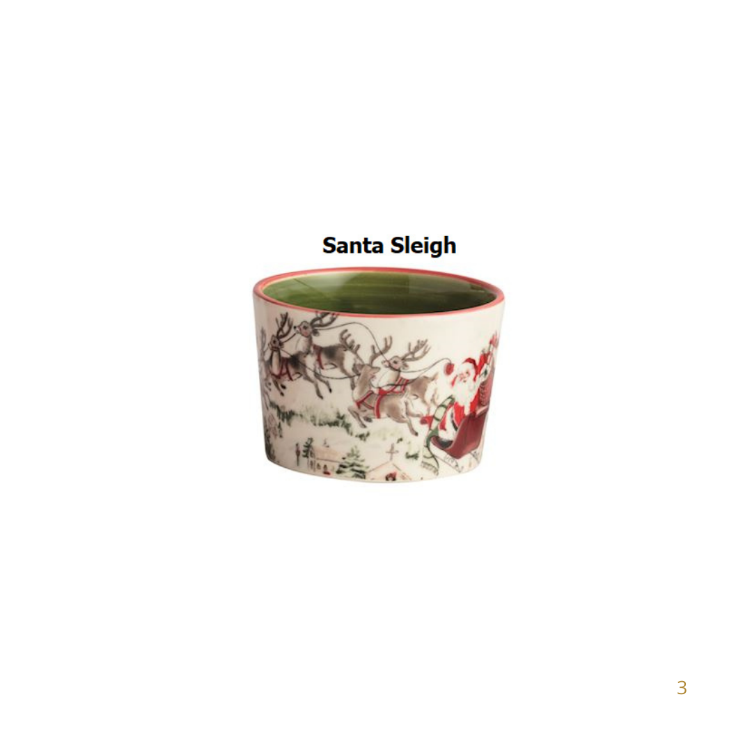 Tartan Christmas Tidbit Dishes