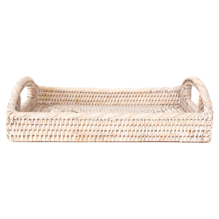 Rectangular Vanity Tray With High Handles - Bandeja