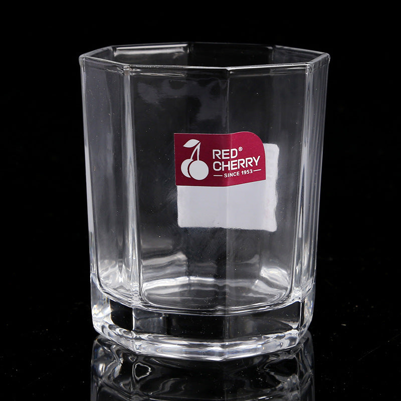 Red Cherry 8607 Glass Drinking Cup  VASO 8607