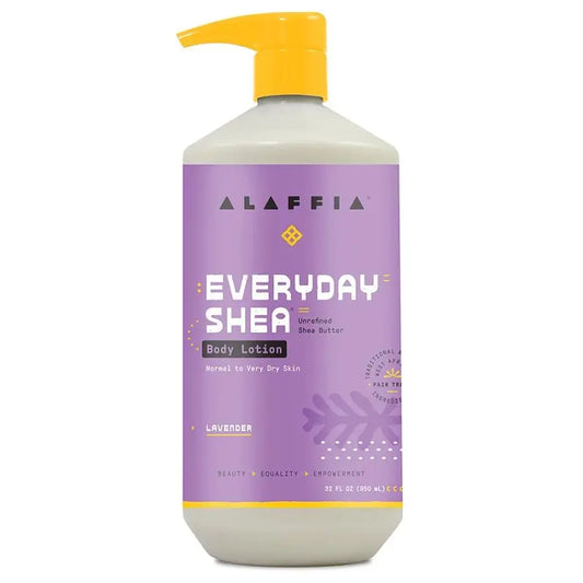 Loción corporal de lavanda y karité Alaffia, 32 fl. oz.