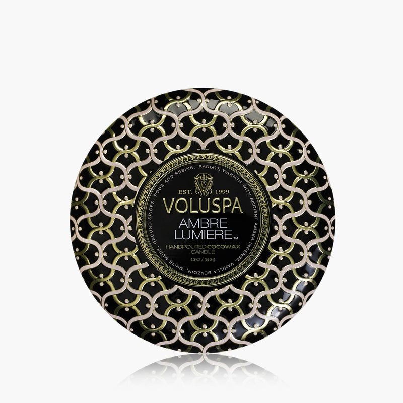 Ambre Lumiere 3 Wick Tin Candle